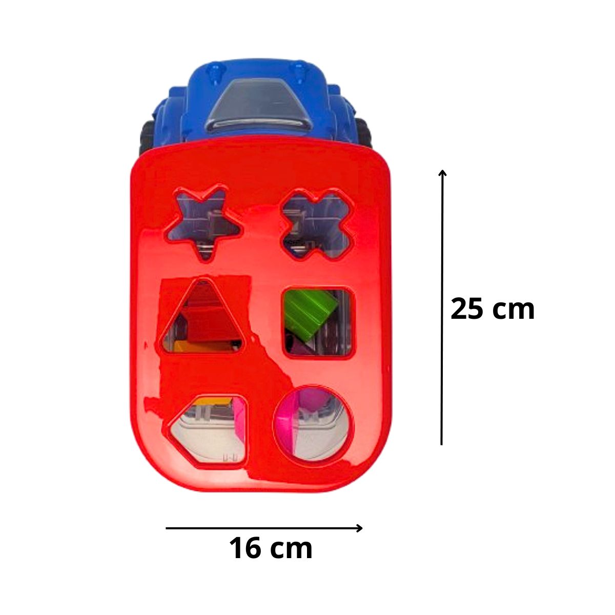 Brinquedo Caminhão Didático Azul - Smiling Kids Brinquedo Caminhão Didático Azul - Smiling Kids